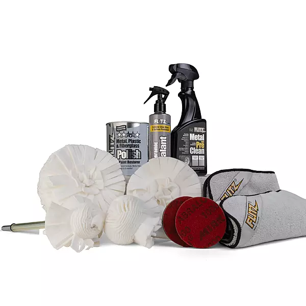 Flitz Professional Detailers Choice Car Detailing Kit - USA-Made Car Care Kits for Vehicles - Includes 1lb Polish