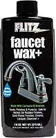 Flitz Faucet Wax Plus - 7.6oz Bottle of USA-Made, Water-Based Faucet Cleaner & Polisher for Water Stains, Fingerprints