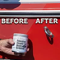 Flitz Fiberglass Cleaner for Heavy Oxidation - 1lb Jar, USA-Made Heavy Duty Water Spot Remover and Boat Polishing Compound