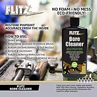 Flitz Gun Bore Cleaner - 7.6oz Bottle of USA-Made Gun Cleaning Solvent to Clean & Remove Rust, Lead Build Up, Ammo Residue