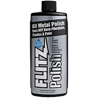 Flitz Multi Purpose Metal Polish Liquid - 7.6oz Bottle of USA-Made Tarnish Remover - For Aluminum, Chrome, Brass, Nickel