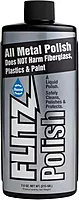 Flitz Multi Purpose Metal Polish Liquid - 7.6oz Bottle of USA-Made Tarnish Remover - For Aluminum, Chrome, Brass, Nickel