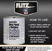 Flitz Multi-Purpose Metal Polish Paste - 1lb Can of USA-Made Metal Scratch Remover - Works on Stainless Steel, Chrome