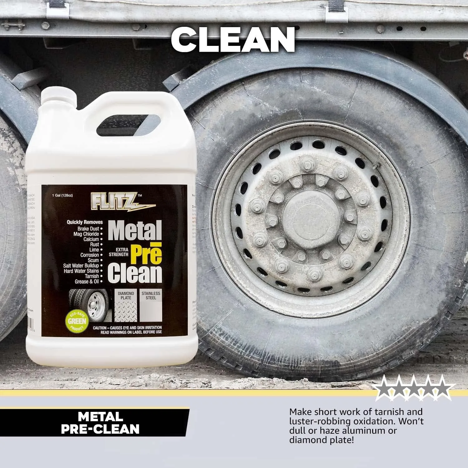 FLITZ Metal Pre-Clean - Metal Cleaner & Rust Remover