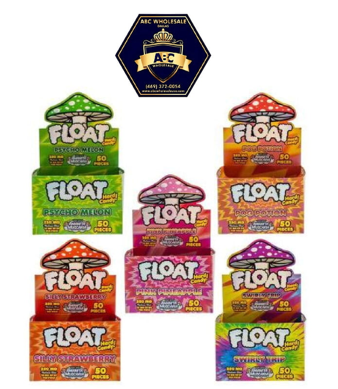 FLOAT AMANITA MUSCARIA W SHROOM BLEND HARD CANDY | 50PCS | 250MG