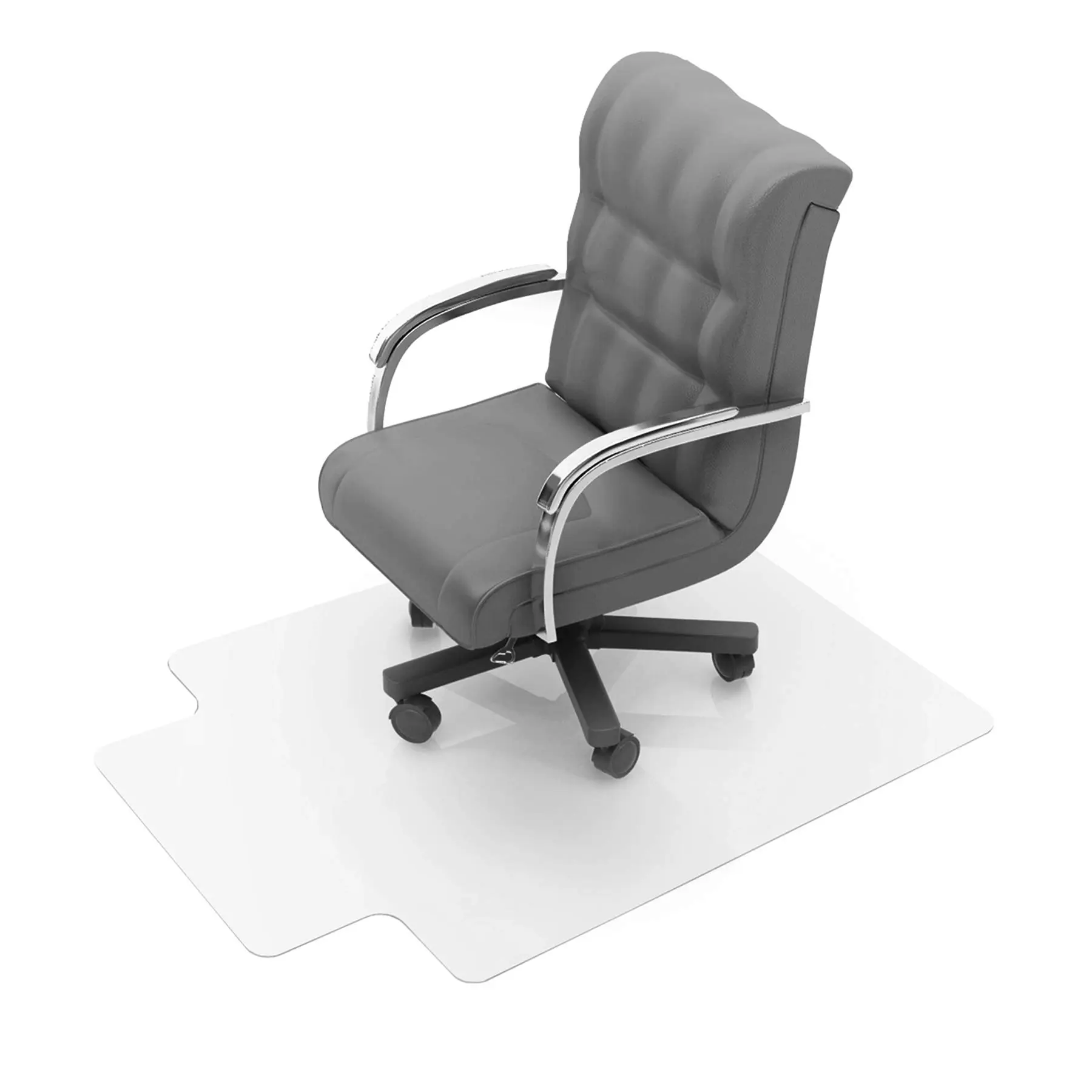 FLOORTEX Cleartex Enhanced Polymer Lipped Chair Mat for Carpets up to 3/8"