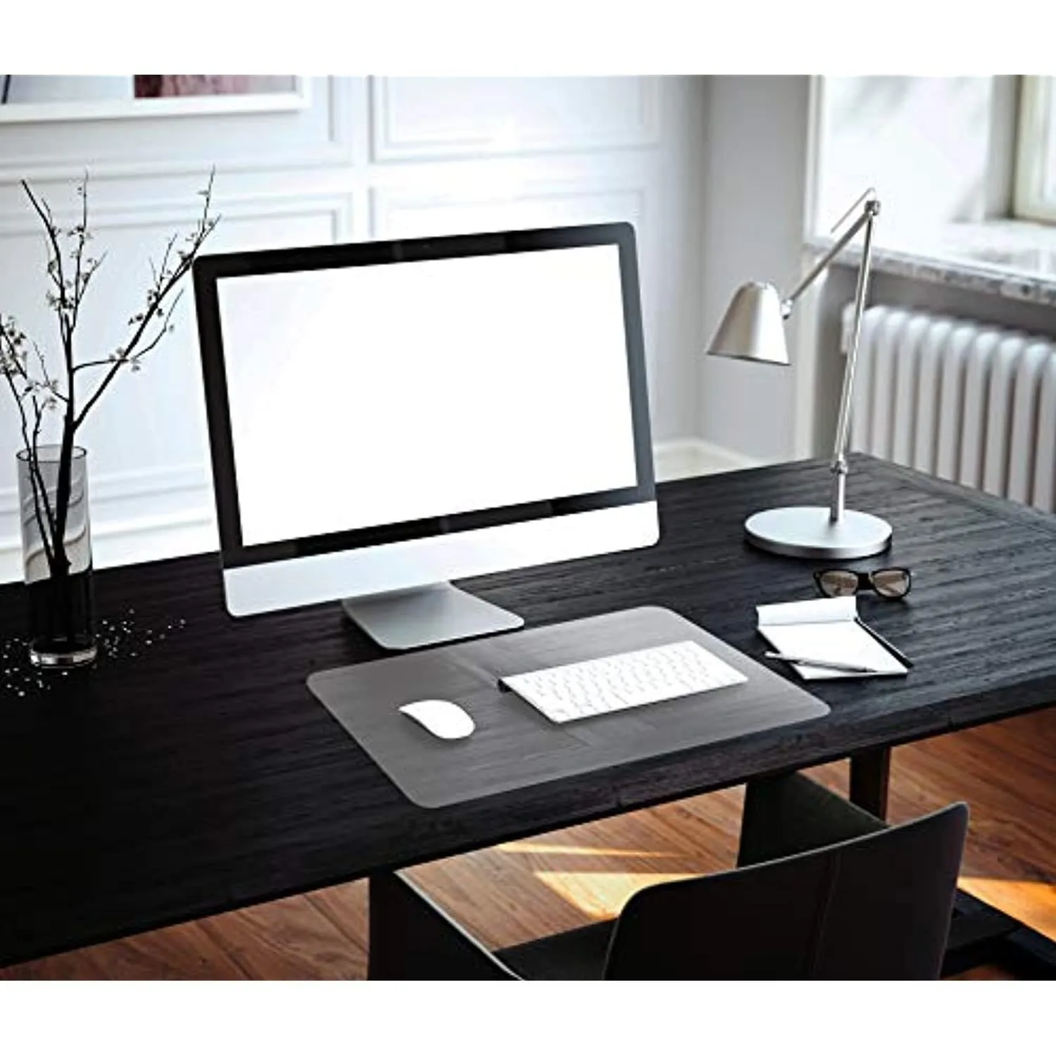 FLOORTEX Desktex Clear Vinyl Desk Pads, Pack of 4