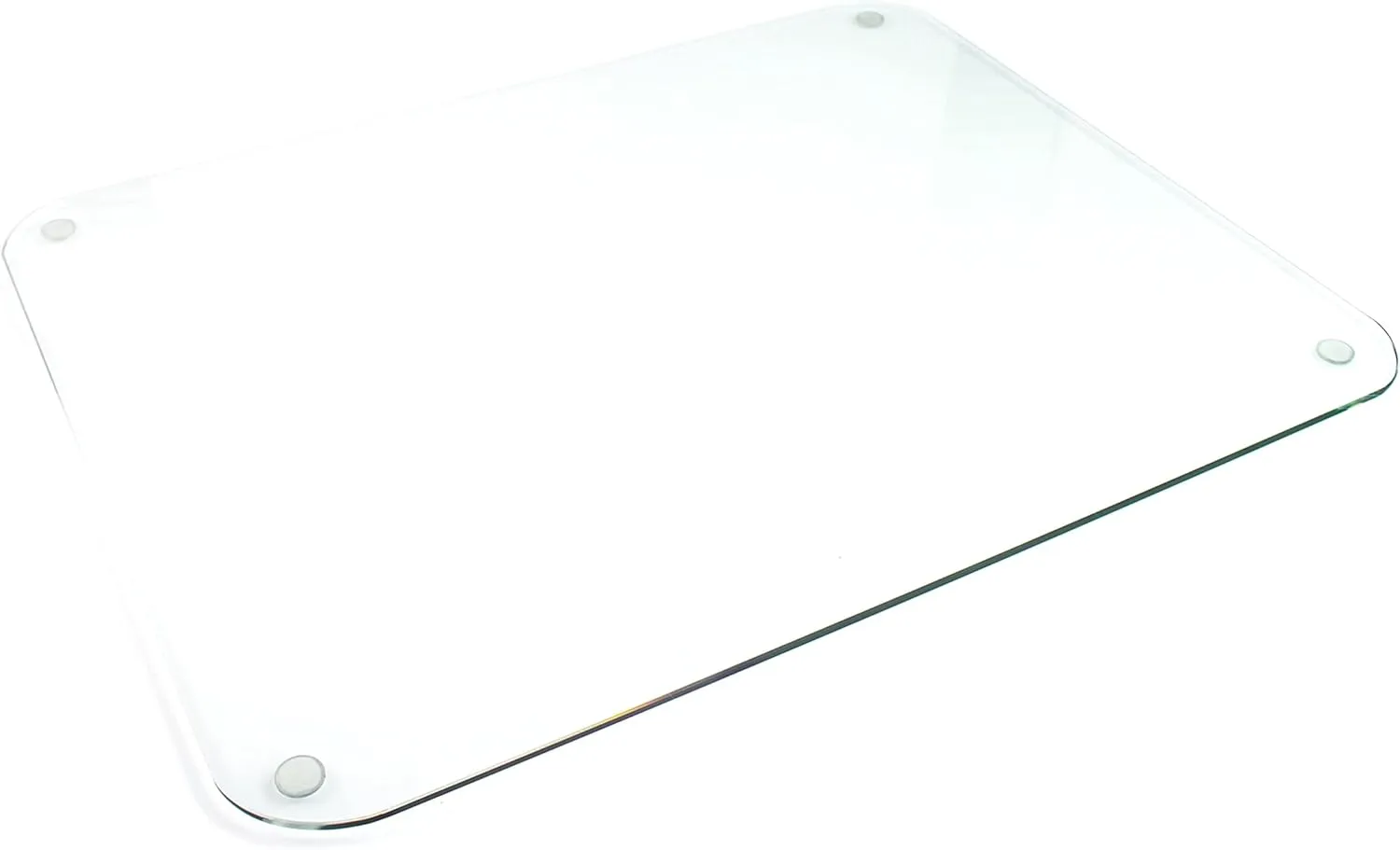 Floortex® Pack of 2 Polycarbonate Rectangular Desk Pads- 17" x 22" 22" x 17"