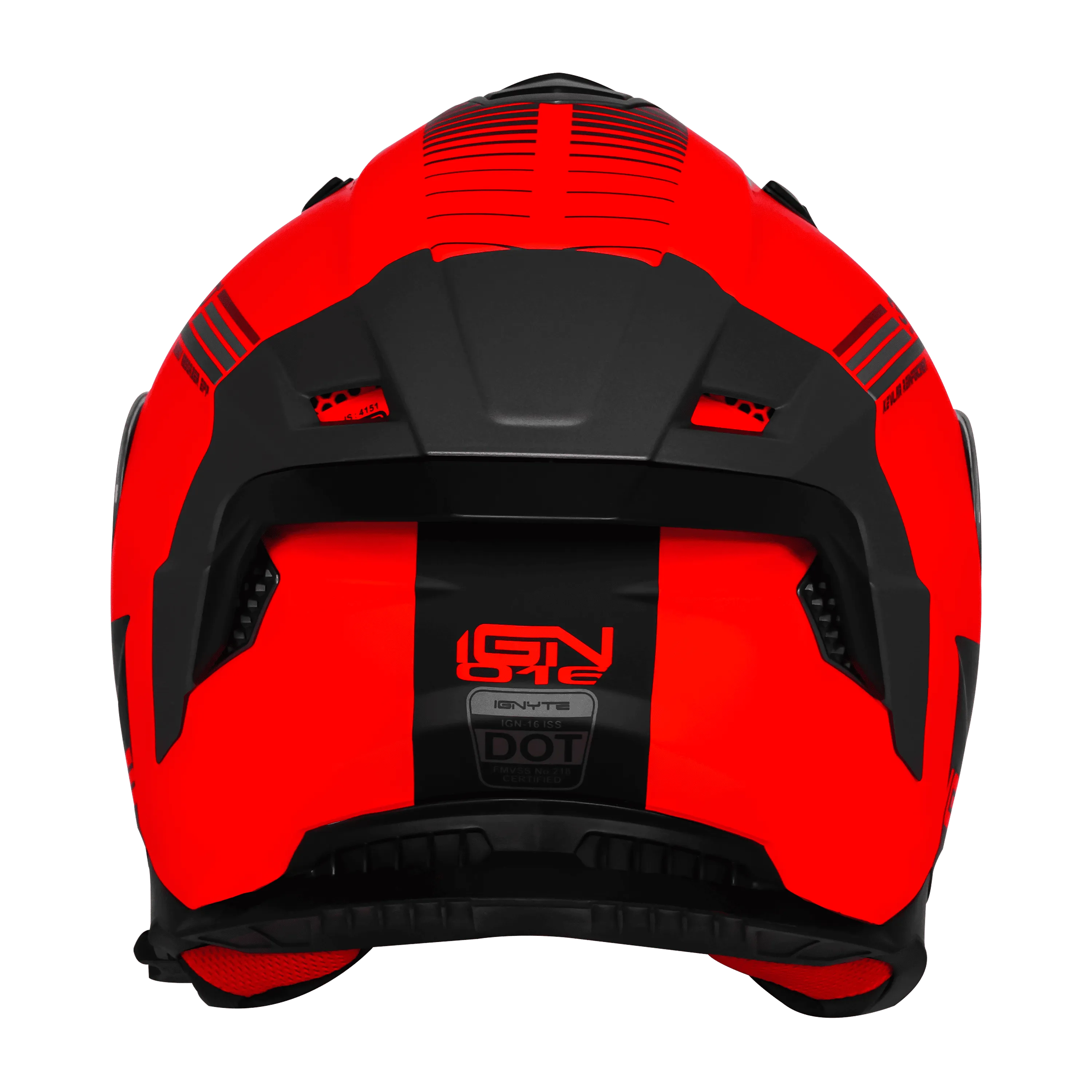 IGNYTE IGN-16 ISS DOT QUANTUMM MATT FLU RED+RED GREY C/V 600 MM WITH EXTRA SMOKE VISOR IGNYTE IGN-16 ISS DOT QUANTUMM MATT FLU RED+RED GREY C/V 600 MM WITH EXTRA SMOKE VISOR