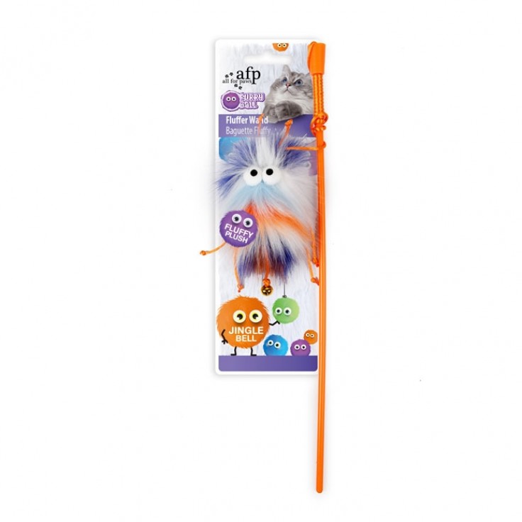 ALL FOR PAWS FLUFFER WAND - ORANGE ALL FOR PAWS FLUFFER WAND - ORANGE