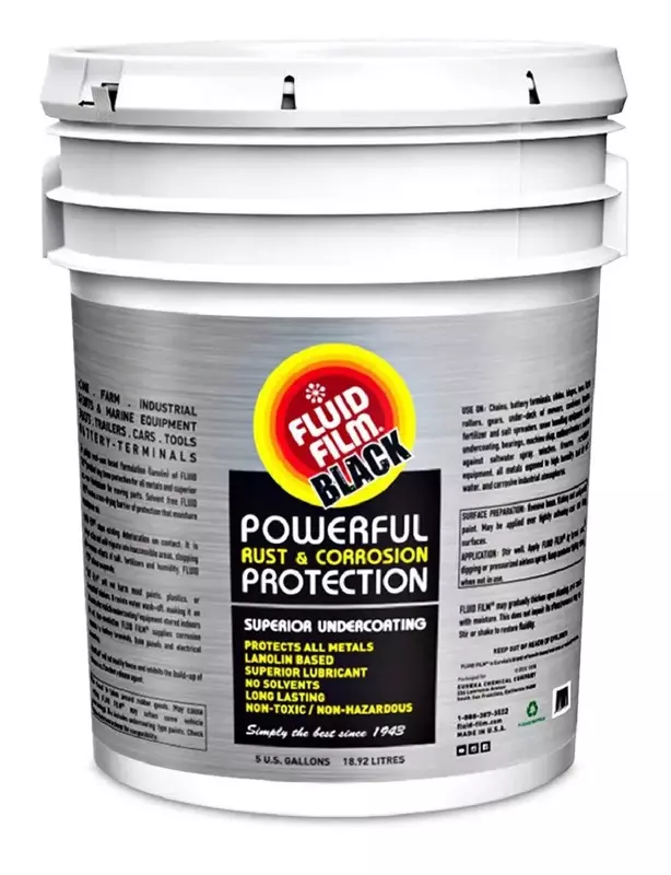 Fluid Film Black Non-Aerosol, Long Lasting Corrosion, Penetrant & Lubricant, Anti-Rust Coating - SNOW-HANDLING
