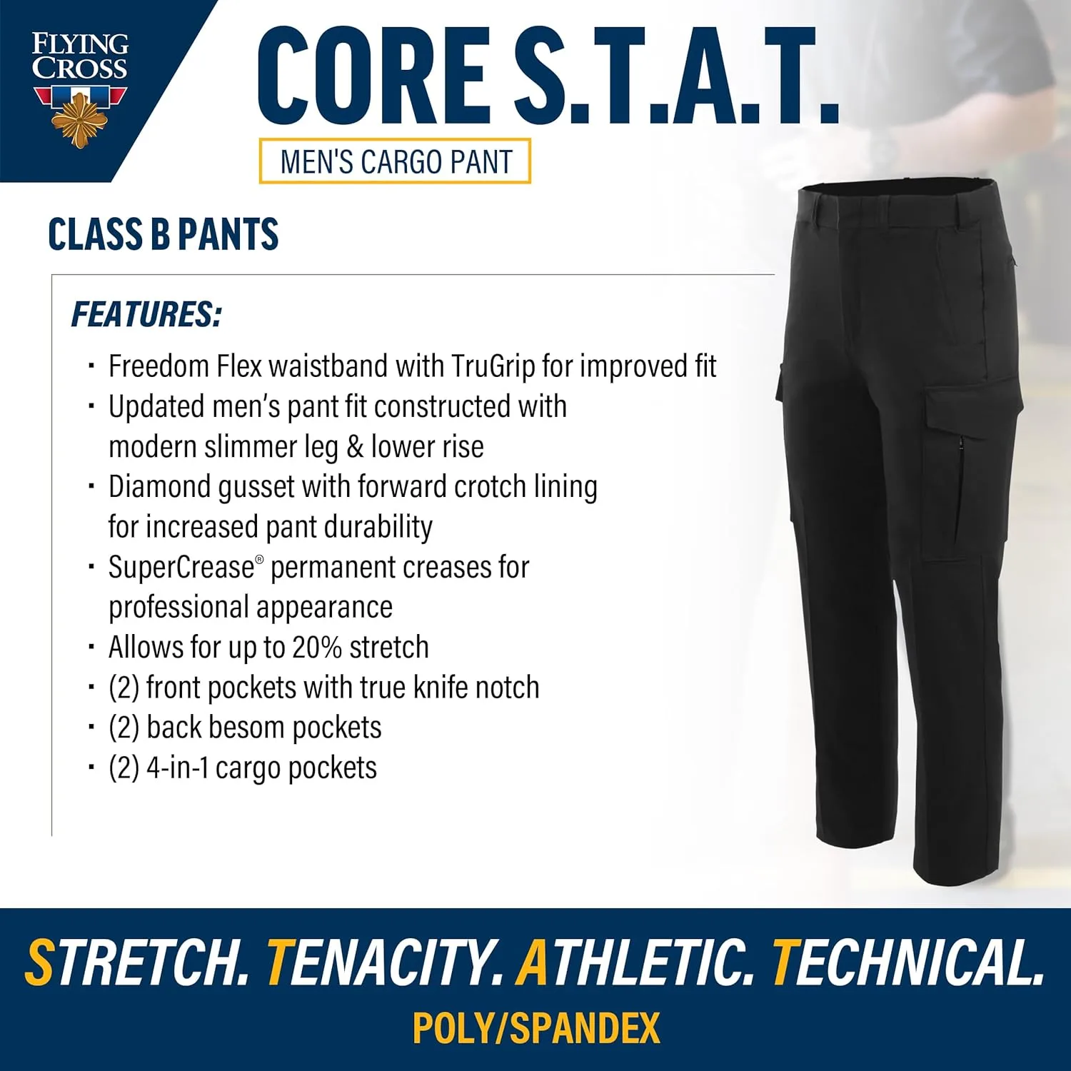 FLYING CROSS Core Flex / CORE STAT Men's Class B Cargo Pants