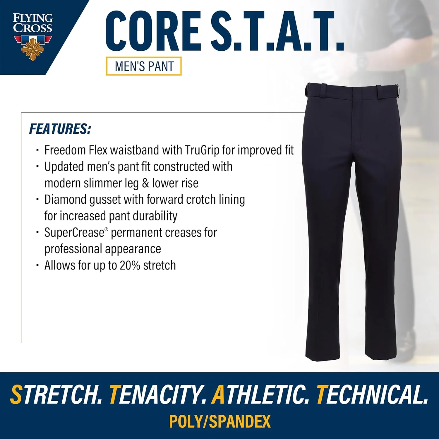 Flying Cross CORE STAT Men's Class A 4-Pocket Law Enforcement Pants