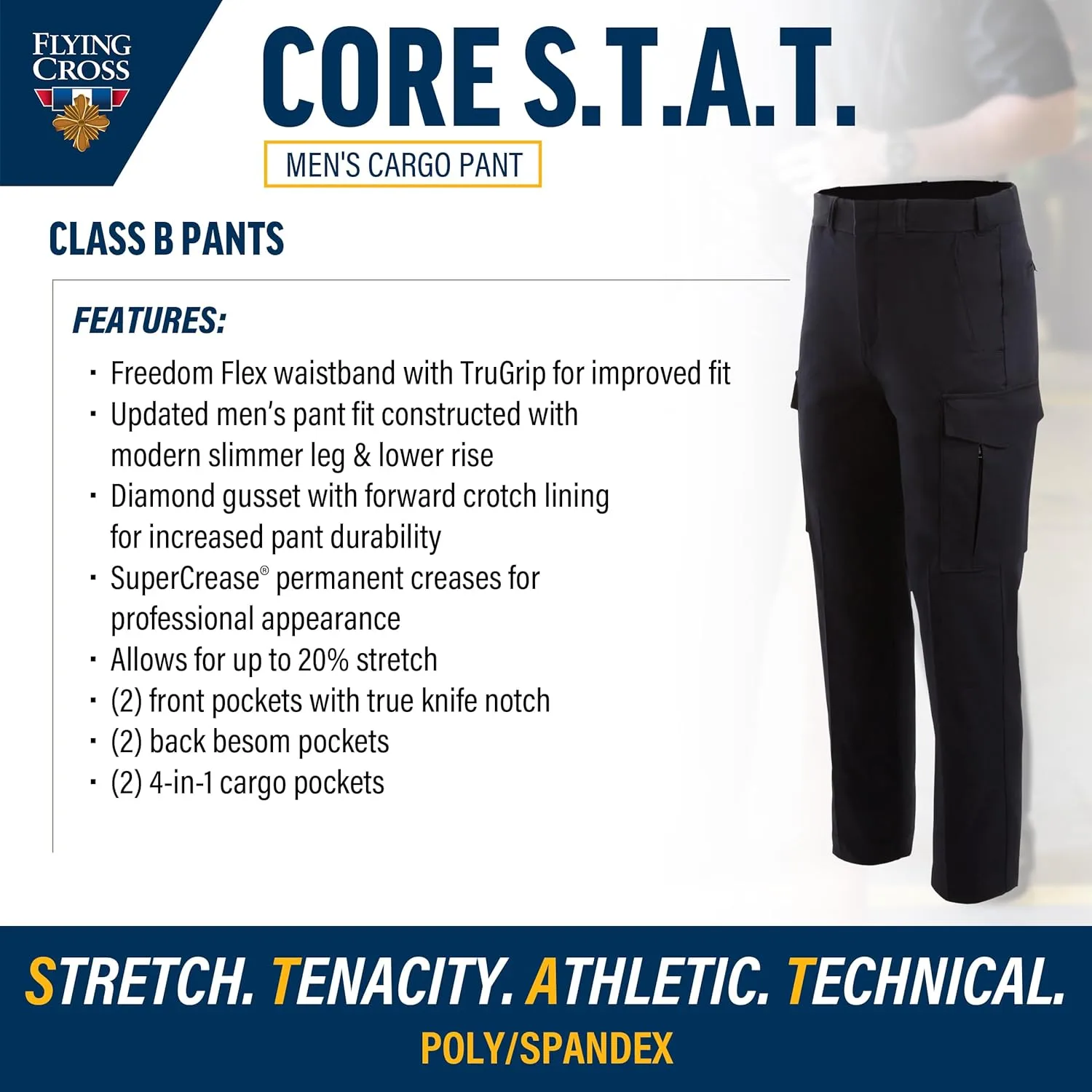 FLYING CROSS Core Flex / CORE STAT Men's Class B Cargo Pants