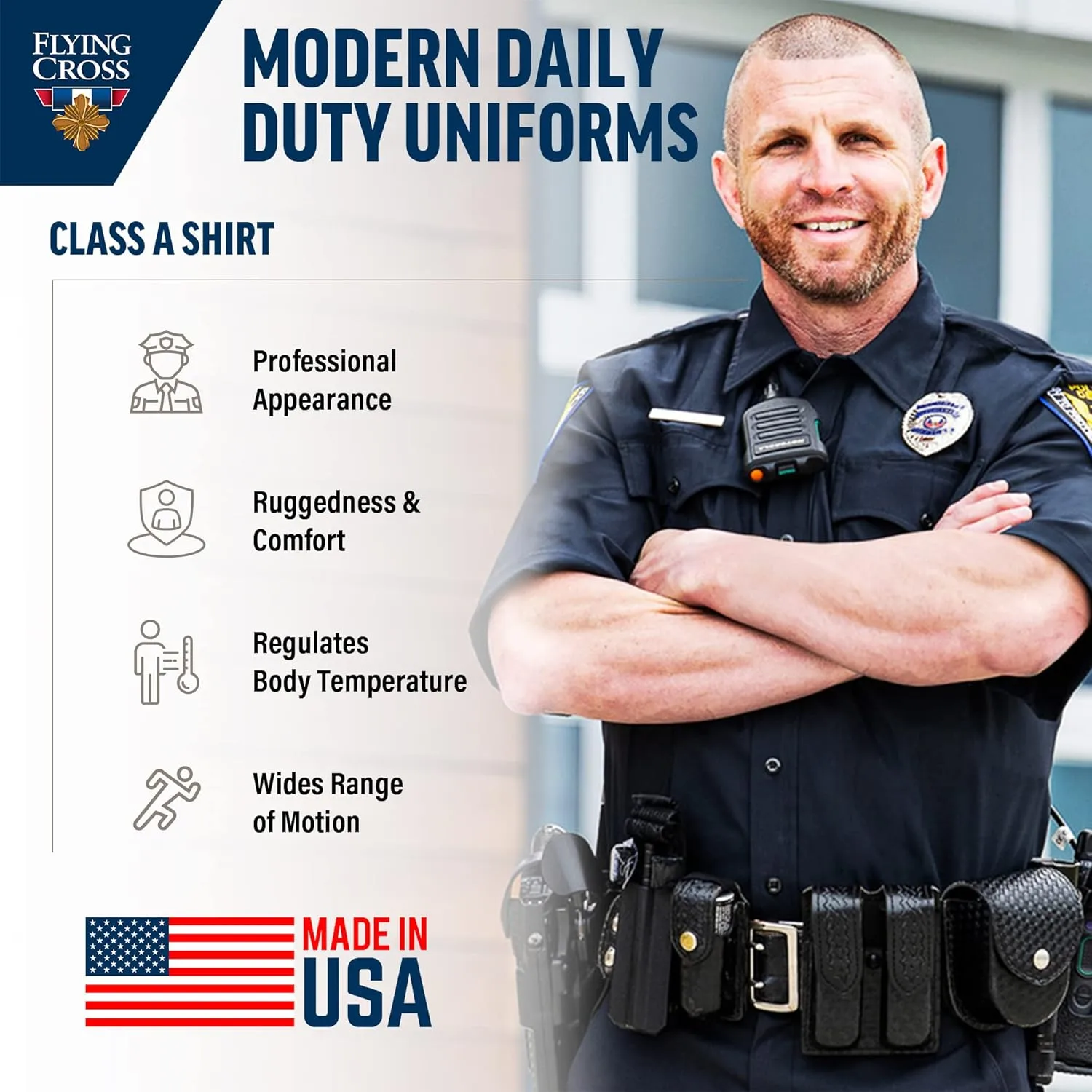 FLYING CROSS FX STAT Men's Class A Law Enforcement Shirt