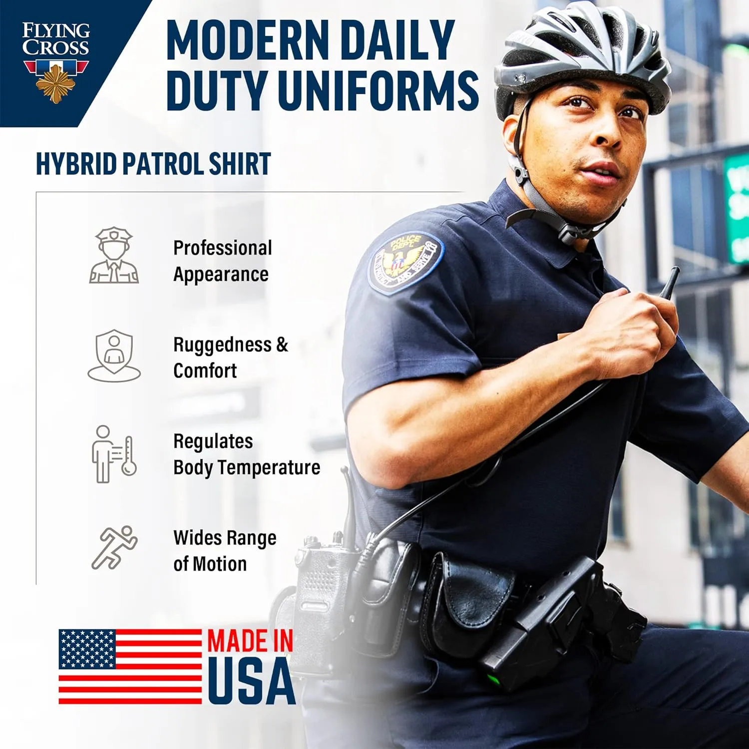 FLYING CROSS FX STAT Men's Short Sleeve Hybrid Shirt