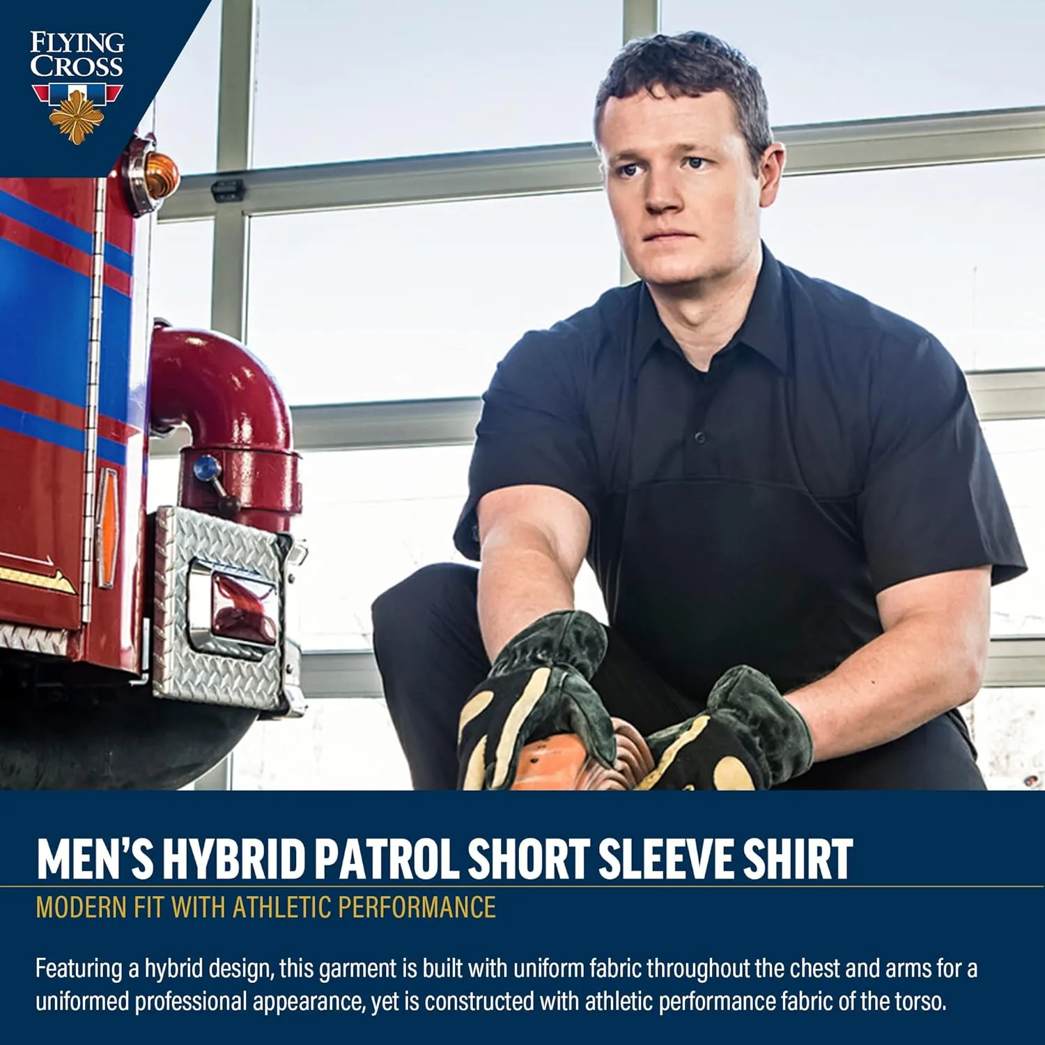 FLYING CROSS FX STAT Men's Short Sleeve Hybrid Shirt