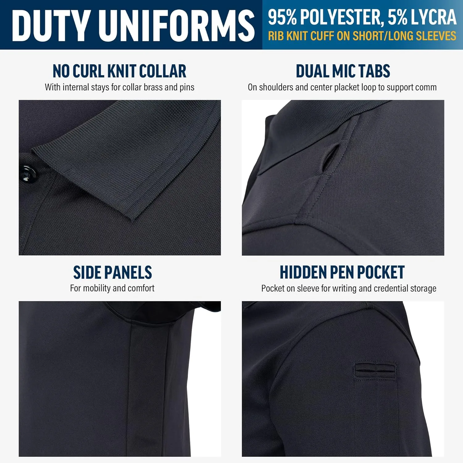 FLYING CROSS Men's Short Sleeve Impact Polo Shirt