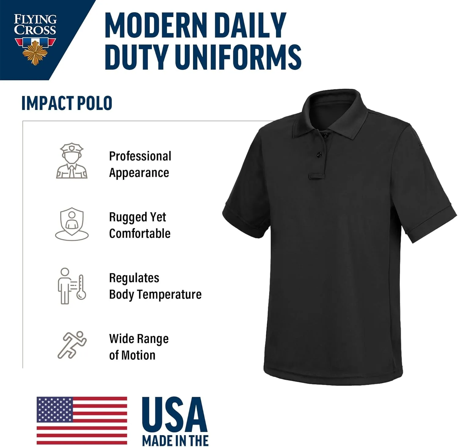 FLYING CROSS Impact Polo Women's Tactical Police Shirt