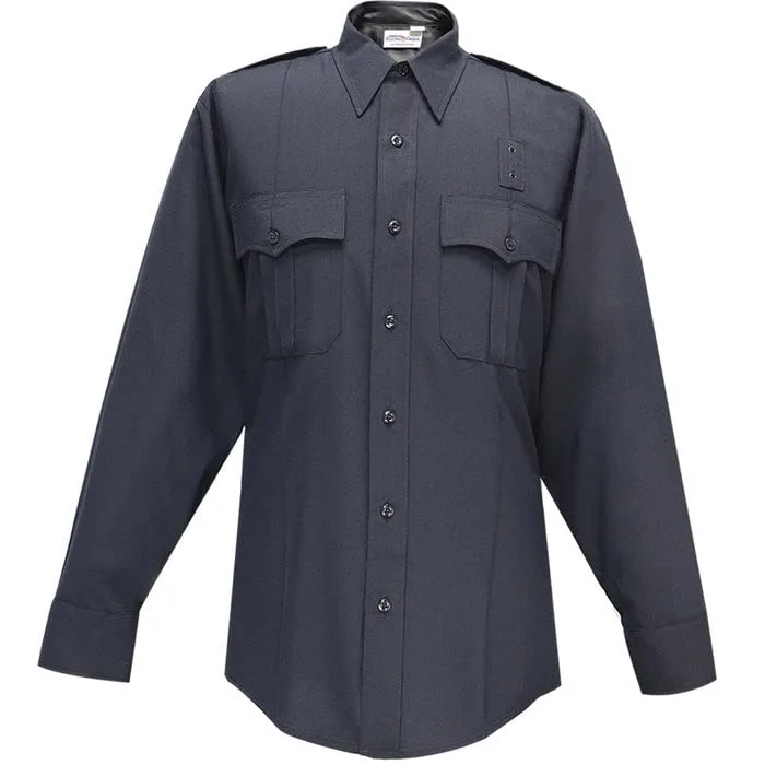 FLYING CROSS Men's Long Sleeve Shirt 75% Polyester/25% Wool - LAPD Navy, 2XL REG (86)
