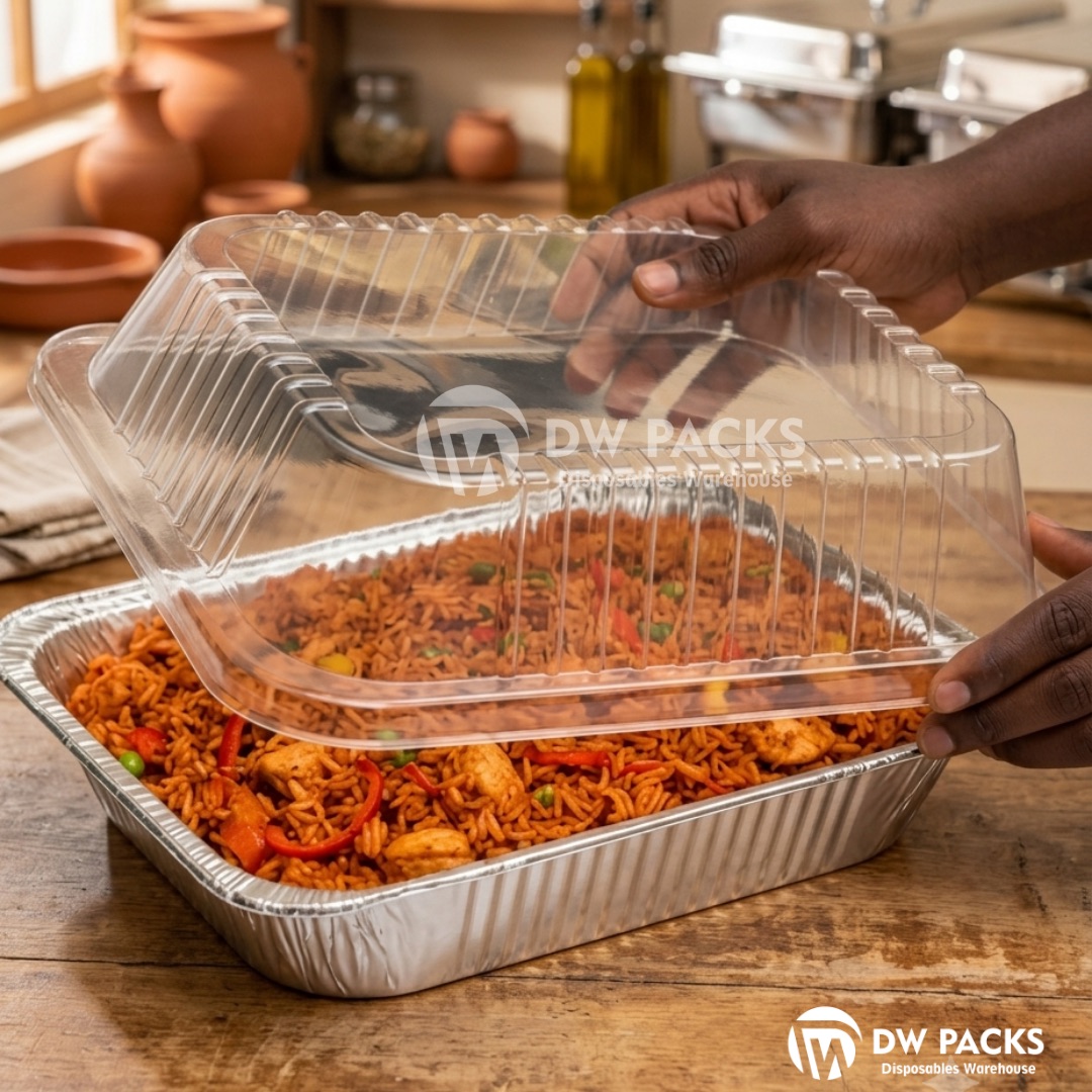 SMALL FOIL TRAY WITH DOME LID