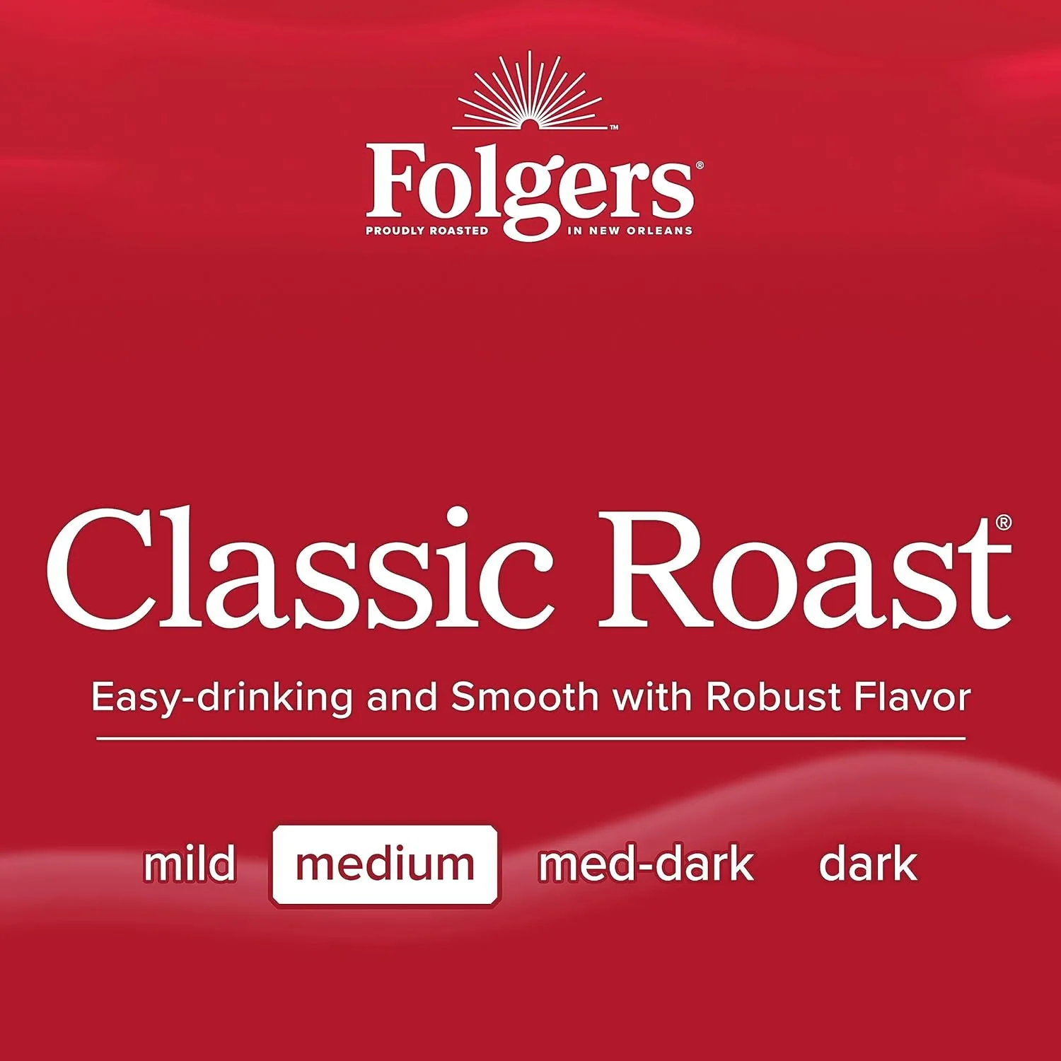 Folgers Classic Roast Ground Coffee, Medium Roast Coffee, 25.9 Ounce Canister