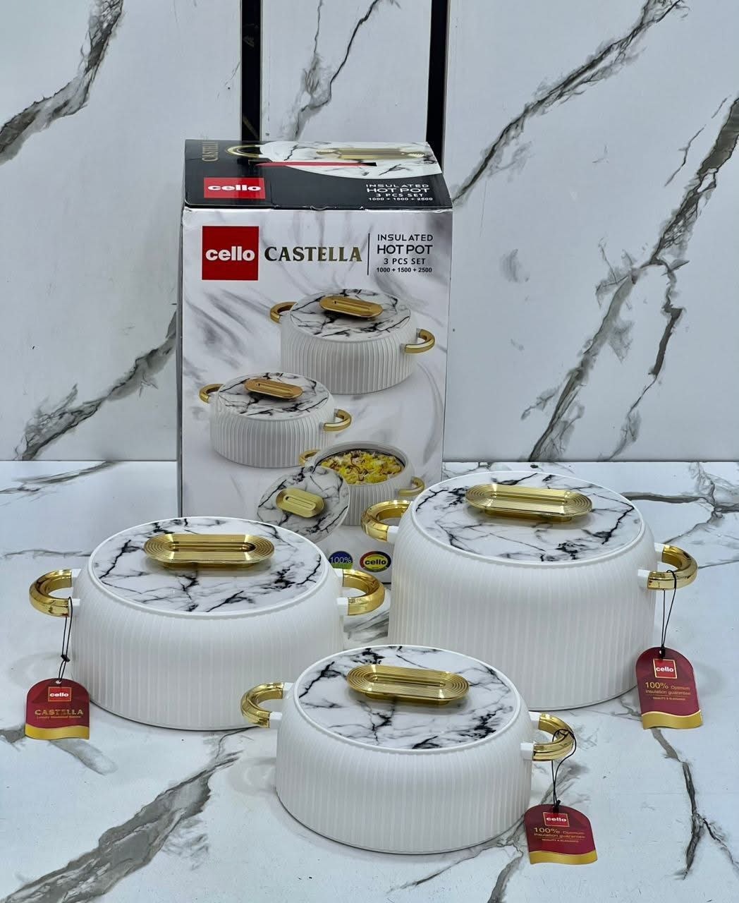 3 PIECES FOOD WARMER SET 1000ML - 1500ML- 2.5ML