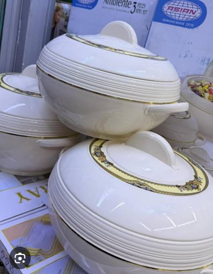 3 PIECES LUXURY FOOD WARMER - SET