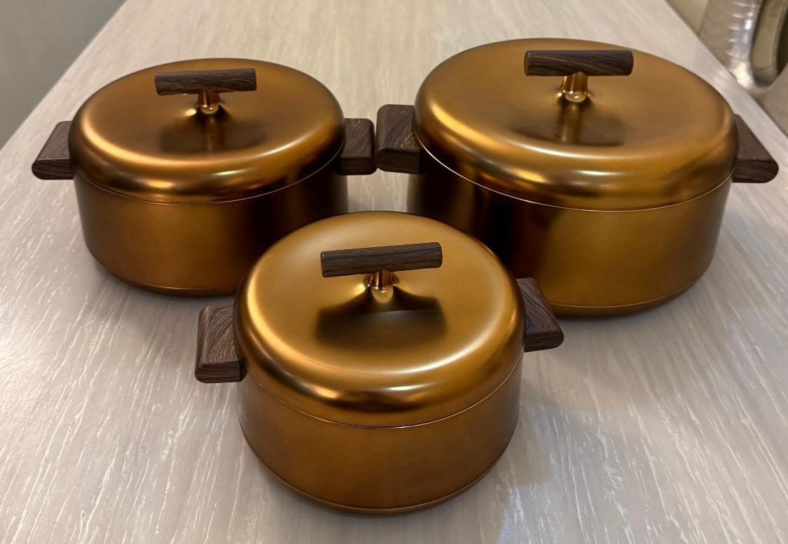 3 PIECES LUXURY FOOD WARMER SETS