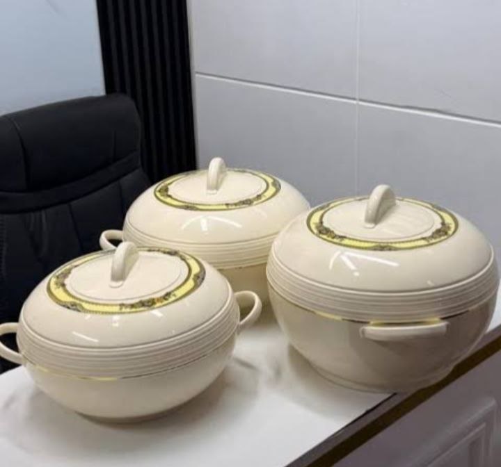 3 PIECES LUXURY FOOD WARMER - SET