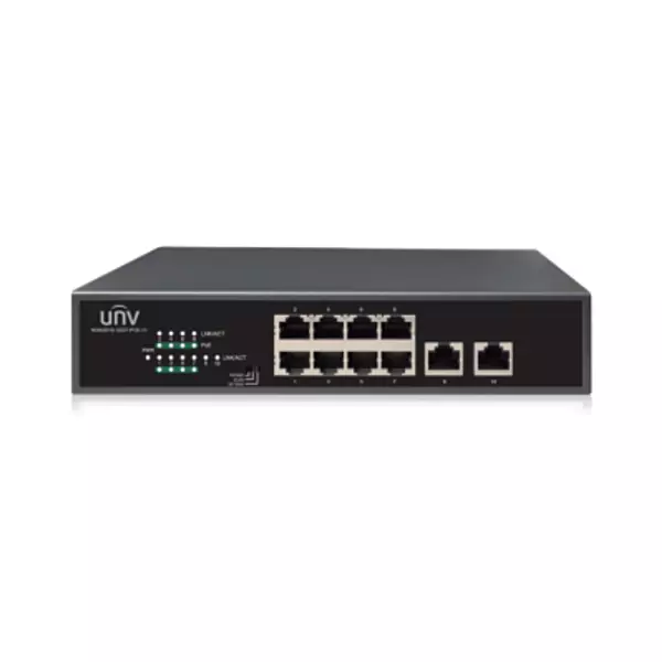 UNV 8-port, 2 Uplink port PoE Switch NSW2010-10GT-POE-IN