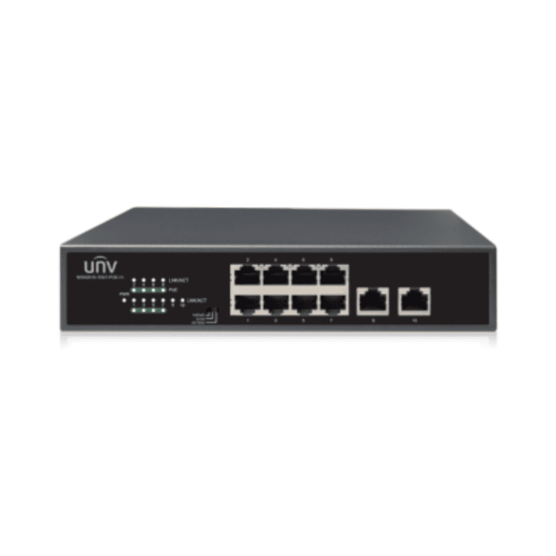 UNV 8-port, 2 Uplink port PoE Switch NSW2010-10GT-POE-IN