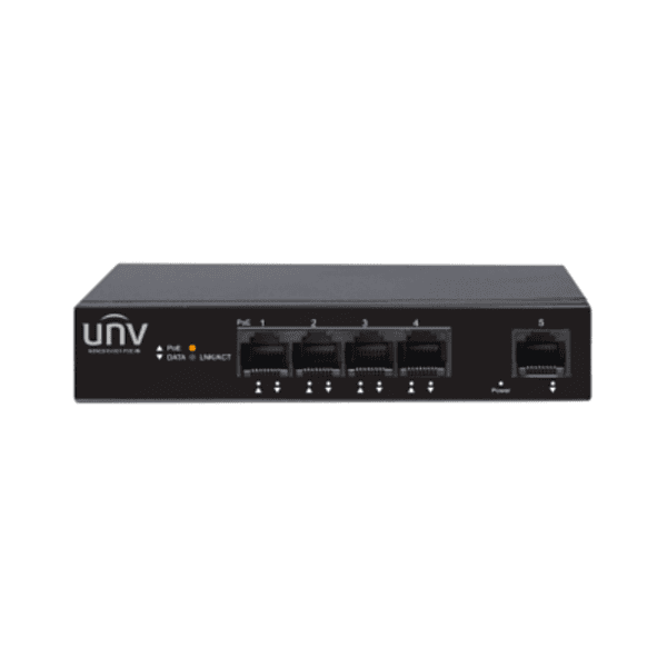 UNV 4-port, 1 Uplink port PoE Switch NSW2010-5GT-POE-IN