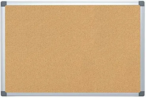 Office Depot Aluminum-Framed Cork Bulletin Board, 24" x 36"