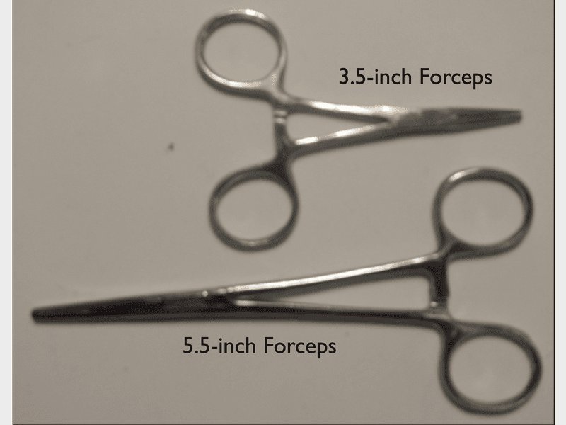 3.5-inch and 5.5-inch forceps