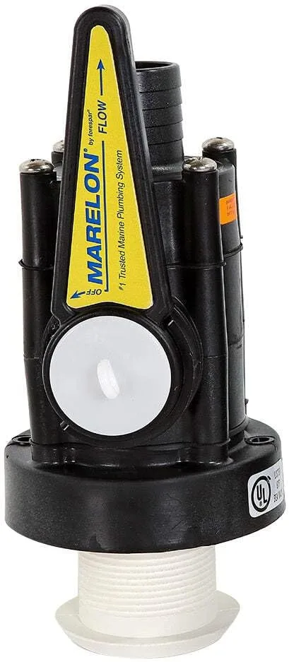 Forespar Marelon Full-Flow Seacock & 1/2" Mushroom Through-Hull