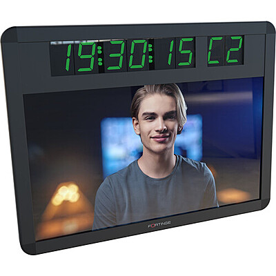 FORTINGE FB21 21" FEEDBACK MONITOR FOR  VEGA STUDIO TELEPROMPTERS  WITH TIMER