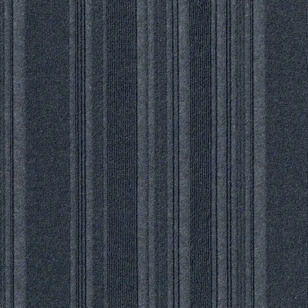 Foss Peel and Stick First Impressions Barcode Rib O. Blue 24 in. x 24 in. Commercial Carpet Tile (15 Tiles/Case)