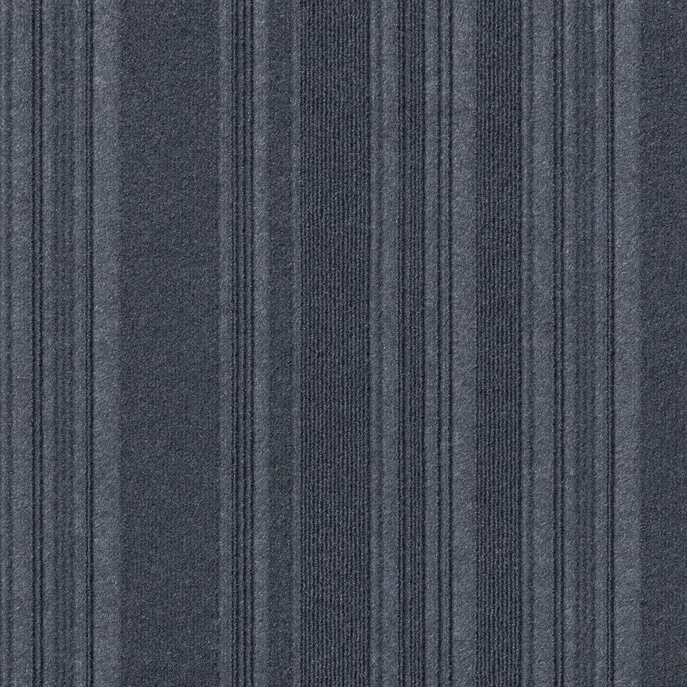 Foss Peel and Stick First Impressions Barcode Black Ice 24 in. x 24 in. Commercial Carpet Tile (15 Tiles/Case)