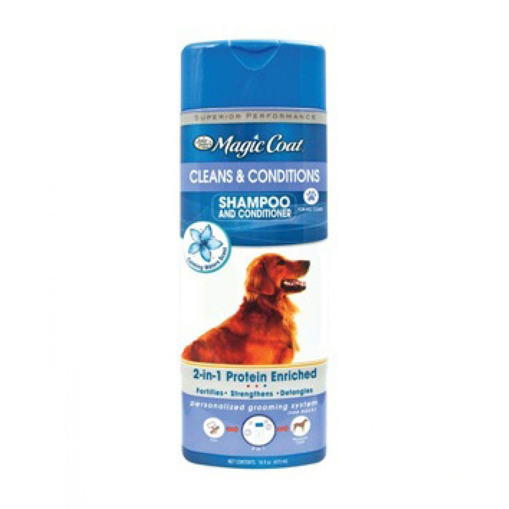 Four Paws Magic Coat Cleans Conditions 2-In-1 Shampoo Conditioner For Dogs 16oz Four Paws Magic Coat Cleans Conditions 2-In-1 Shampoo Conditioner For Dogs 16oz