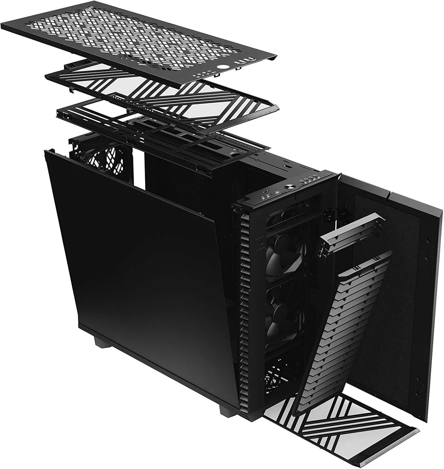 Fractal Design Define 7 Black Solid Brushed Aluminum/Steel E-ATX Mid Tower Computer Case
