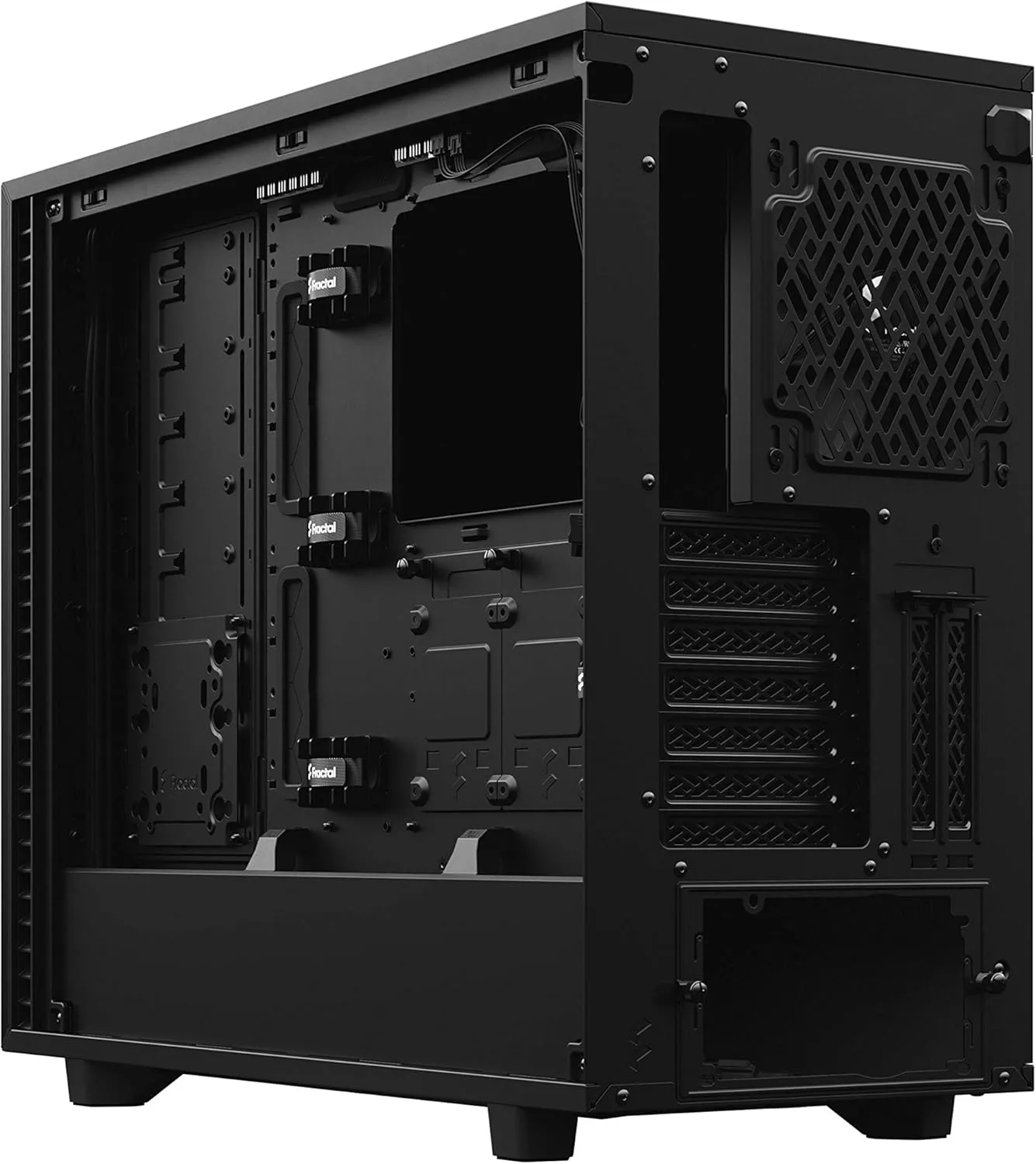 Fractal Design Define 7 Black Solid Brushed Aluminum/Steel E-ATX Mid Tower Computer Case