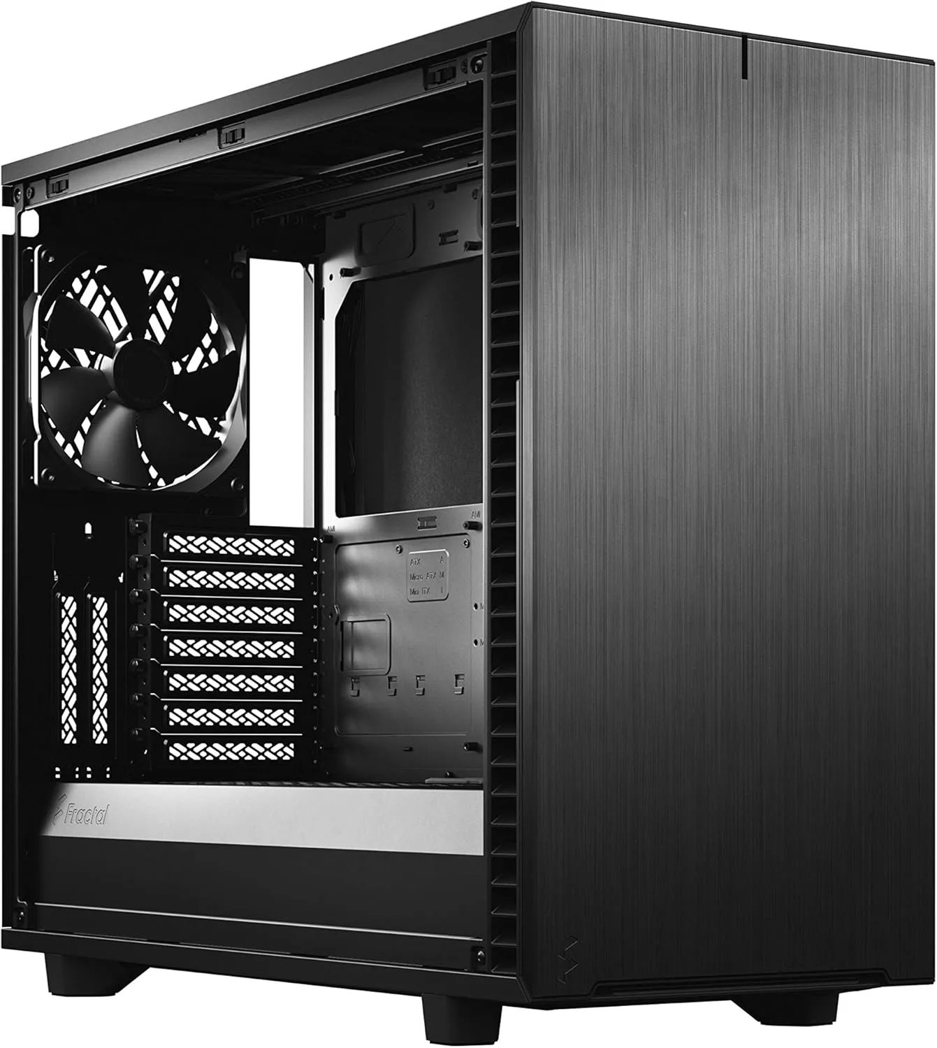 Fractal Design Define 7 Black Solid Brushed Aluminum/Steel E-ATX Mid Tower Computer Case