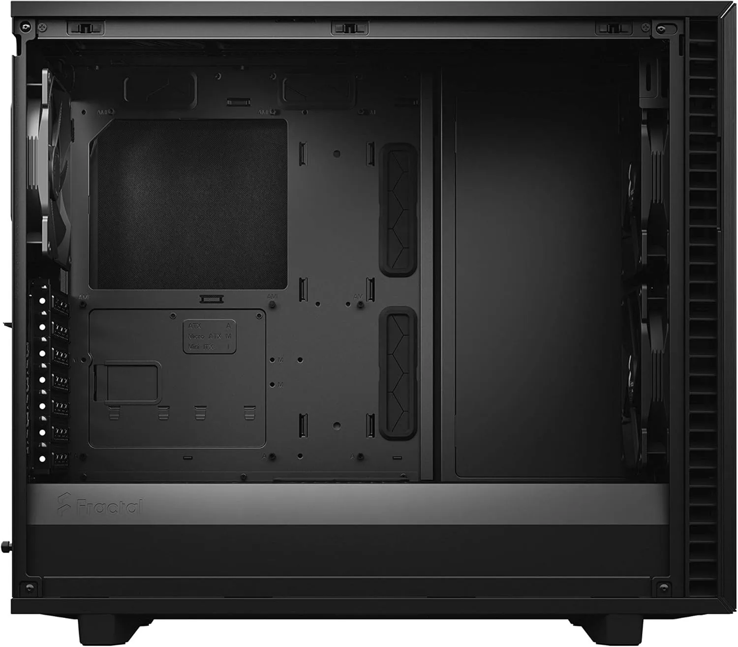 Fractal Design Define 7 Black Solid Brushed Aluminum/Steel E-ATX Mid Tower Computer Case