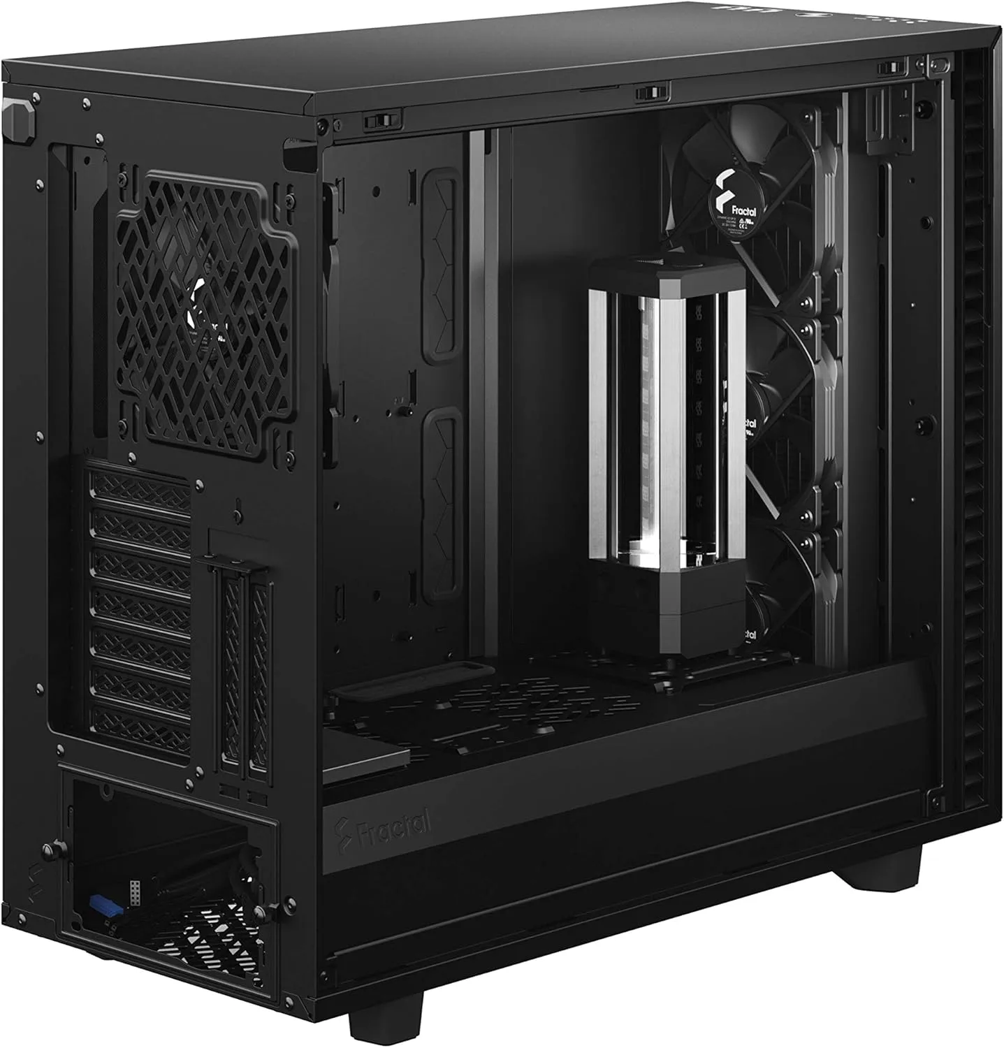 Fractal Design Define 7 Black Solid Brushed Aluminum/Steel E-ATX Mid Tower Computer Case