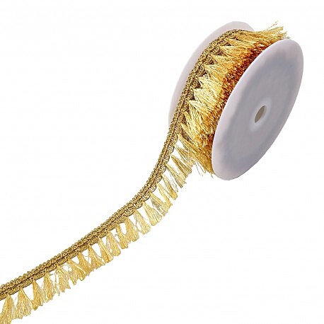 Frangia Metallic Oro altezza 4 cm Frangia Metallic Oro altezza 4 cm