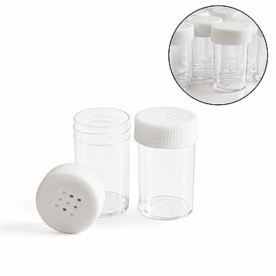 Frasco Plastico Corto 20 Grs Pqt*100 Unidad