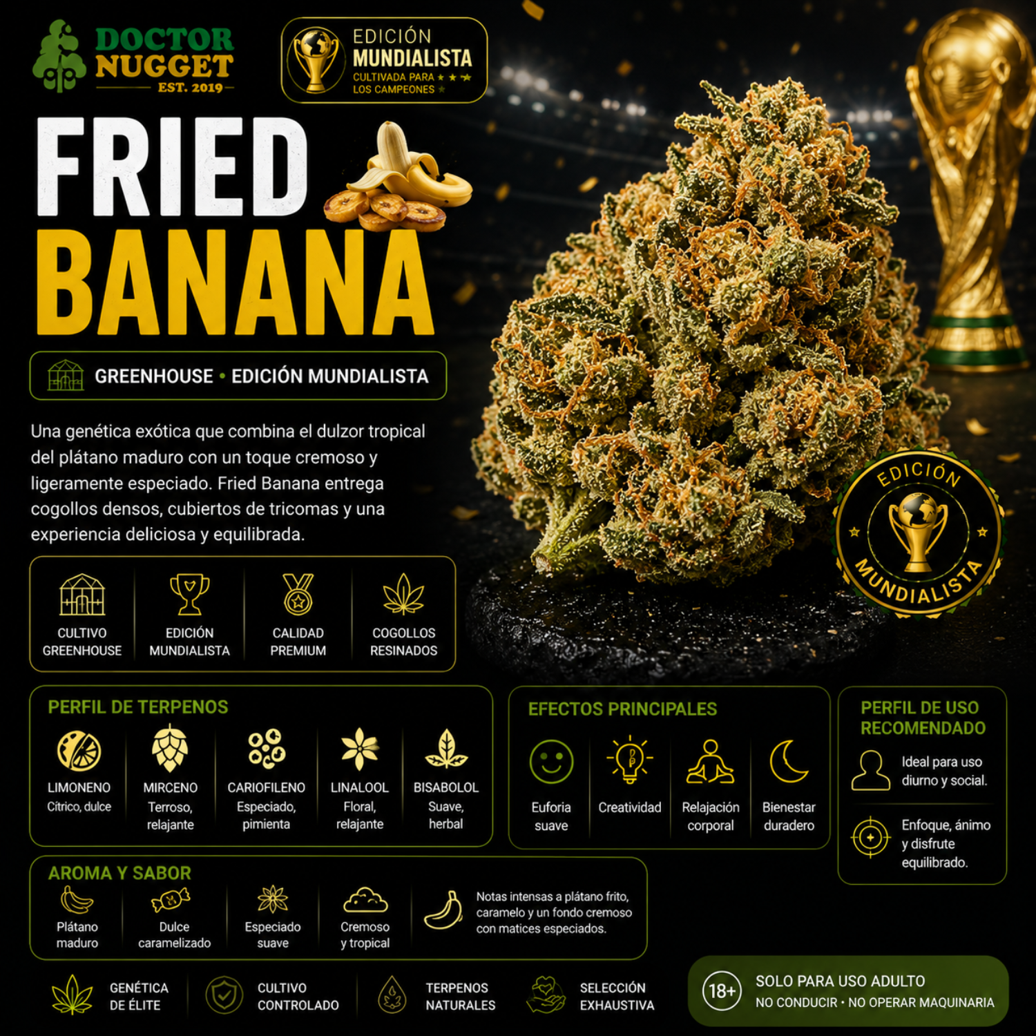 Dr. Nugget Fried Banana THC Flor