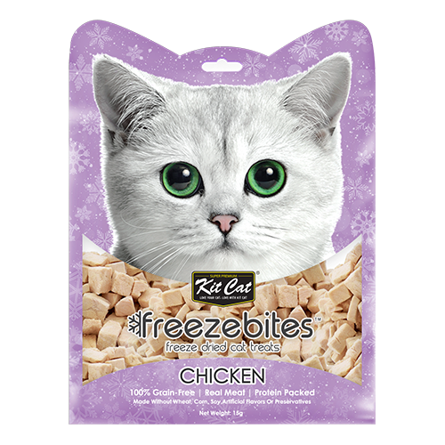 Kit Cat Freezebites Dried Chicken 15g Cat Treat Kit Cat Freezebites Dried Chicken 15g Cat Treat