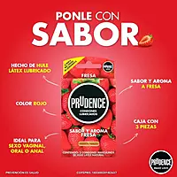 Prudence Sabor y Aroma Fresa C/100